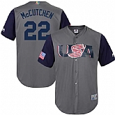 Men's USA Baseball #22 Andrew McCutchen Gray 2017 World Baseball Classic Stitched Jersey,baseball caps,new era cap wholesale,wholesale hats